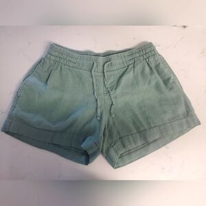 Linen blend shorts